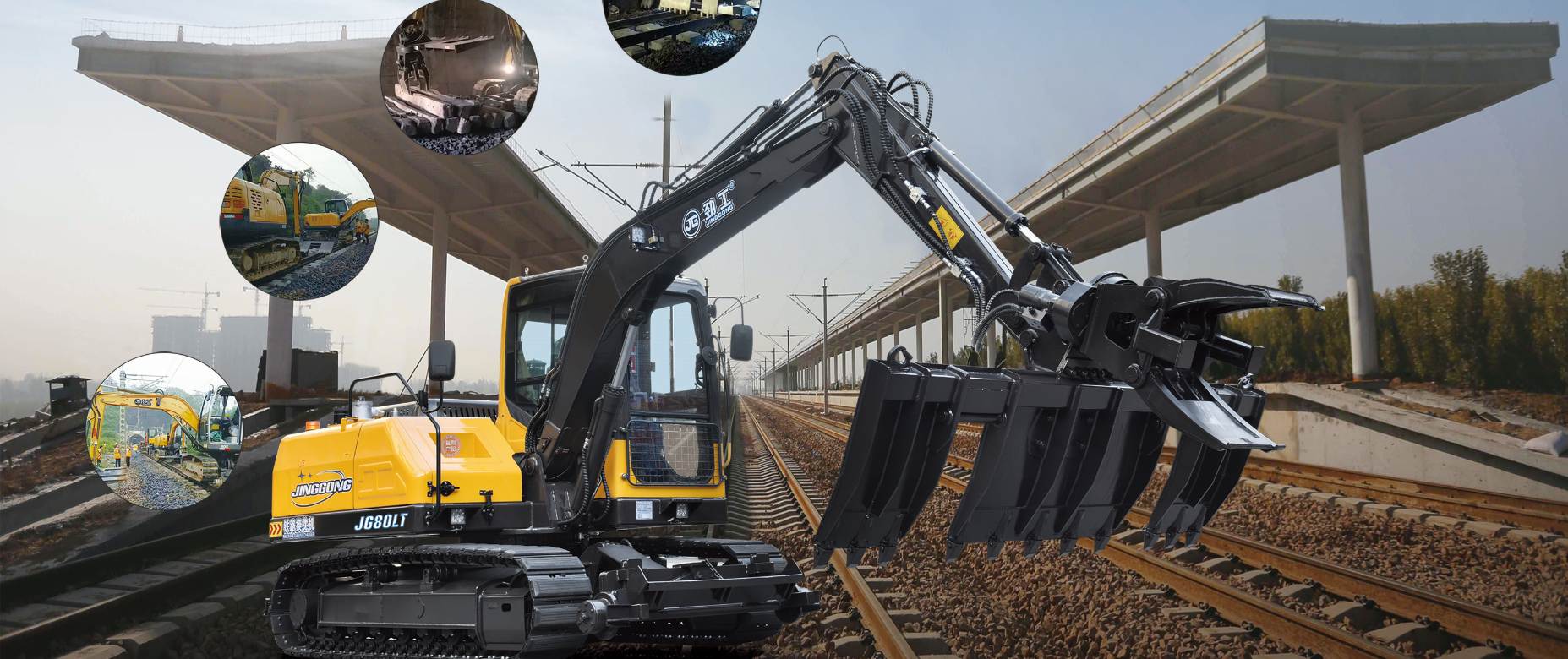 Trocador de dormentes ferroviários