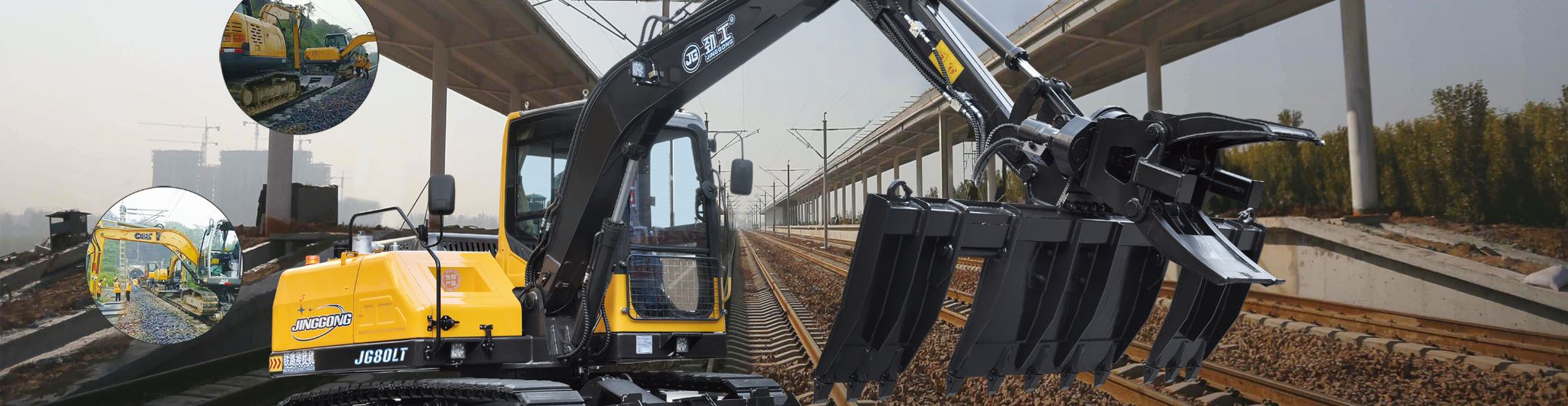 Máquina de troca de dormentes ferroviários