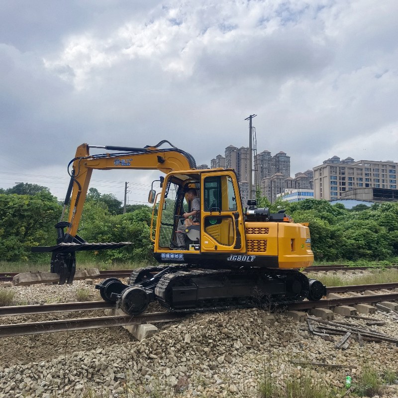 Vídeo ao vivo do cliente do trocador de dormentes da Jinggong Railway