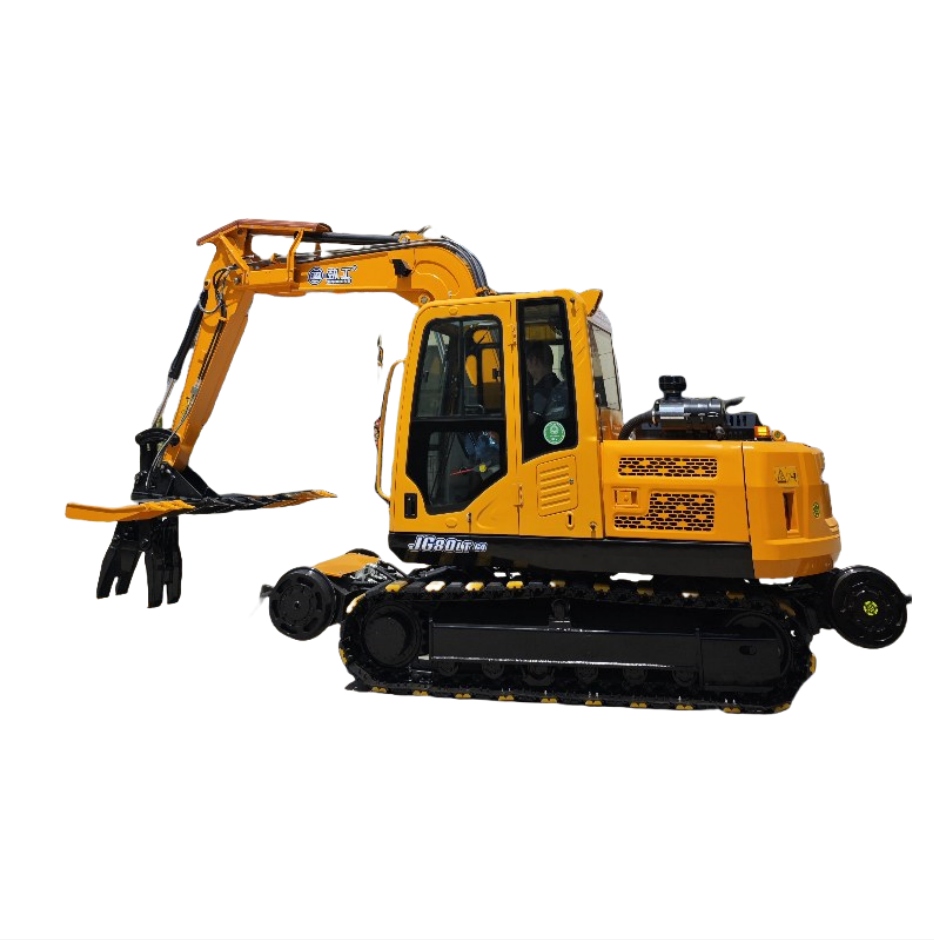 Crawler sleeper replacement machine
