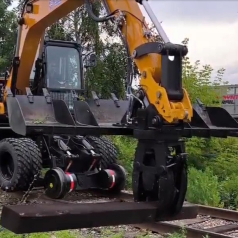 Construção eficiente: Máquina de troca de dormentes ferroviários JG80ST, diretamente do canteiro de obras.